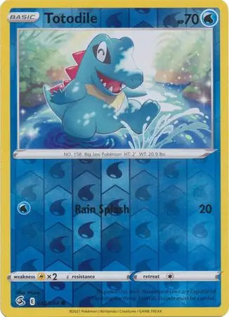 Totodile 055/264 (SWSH08: Fusion Strike)  - Reverse Holofoil | Good Games Adelaide SA