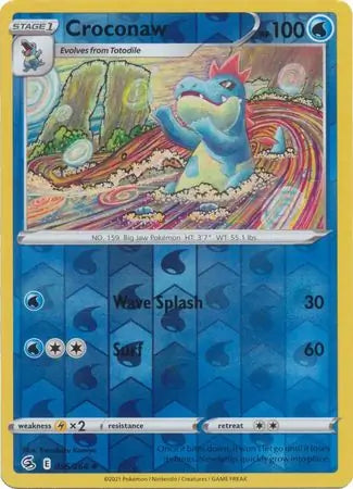 Croconaw 056/264 (SWSH08: Fusion Strike)  - Reverse Holofoil | Good Games Adelaide SA