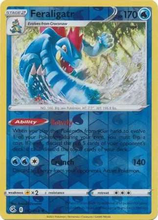 Feraligatr 057/264 (SWSH08: Fusion Strike)  - Reverse Holofoil | Good Games Adelaide SA