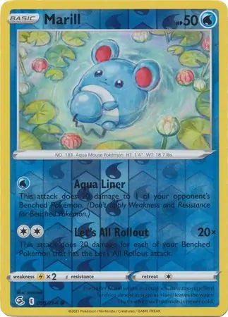 Marill 058/264 (SWSH08: Fusion Strike)  - Reverse Holofoil | Good Games Adelaide SA