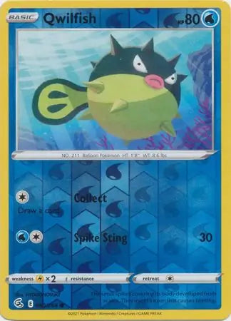 Qwilfish 060/264 (SWSH08: Fusion Strike)  - Reverse Holofoil | Good Games Adelaide SA