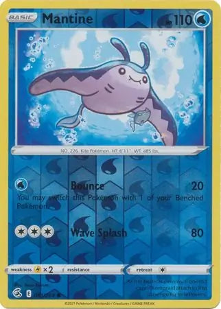Mantine 061/264 (SWSH08: Fusion Strike)  - Reverse Holofoil | Good Games Adelaide SA