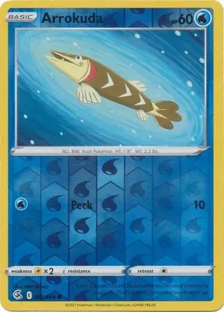 Arrokuda 082/264 (SWSH08: Fusion Strike)  - Reverse Holofoil | Good Games Adelaide SA