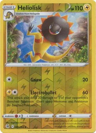 Heliolisk 099/264 (SWSH08: Fusion Strike)  - Reverse Holofoil | Good Games Adelaide SA