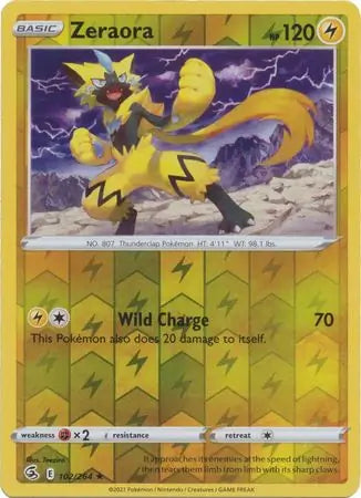 Zeraora 102/264 (SWSH08: Fusion Strike)  - Reverse Holofoil | Good Games Adelaide SA