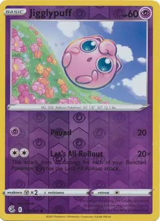 Jigglypuff 110/264 (SWSH08: Fusion Strike)  - Reverse Holofoil | Good Games Adelaide SA