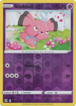 Snubbull 115/264 (SWSH08: Fusion Strike)  - Reverse Holofoil | Good Games Adelaide SA