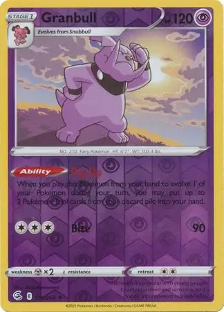 Granbull 116/264 (SWSH08: Fusion Strike)  - Reverse Holofoil | Good Games Adelaide SA