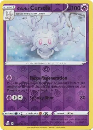 Galarian Cursola 118/264 (SWSH08: Fusion Strike)  - Reverse Holofoil | Good Games Adelaide SA
