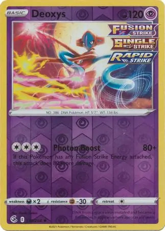 Deoxys 120/264 (SWSH08: Fusion Strike)  - Reverse Holofoil | Good Games Adelaide SA