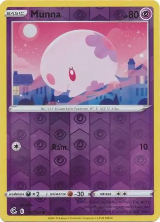 Munna 121/264 (SWSH08: Fusion Strike)  - Reverse Holofoil | Good Games Adelaide SA