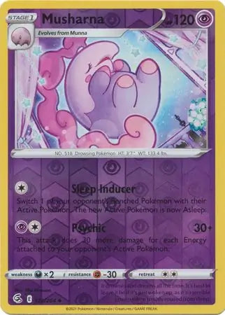 Musharna 122/264 (SWSH08: Fusion Strike)  - Reverse Holofoil | Good Games Adelaide SA