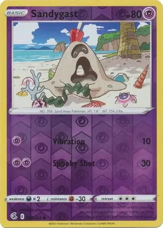 Sandygast 125/264 (SWSH08: Fusion Strike)  - Reverse Holofoil | Good Games Adelaide SA