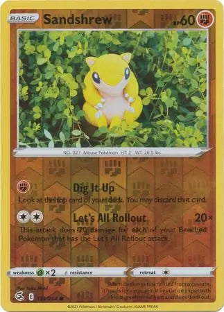 Sandshrew 131/264 (SWSH08: Fusion Strike)  - Reverse Holofoil | Good Games Adelaide SA