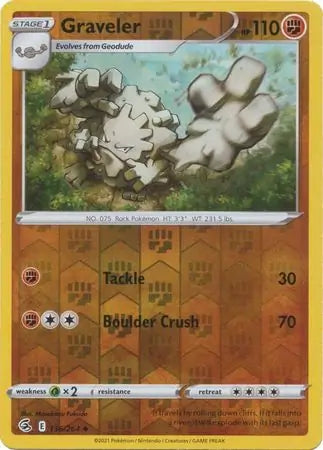 Graveler 136/264 (SWSH08: Fusion Strike)  - Reverse Holofoil | Good Games Adelaide SA