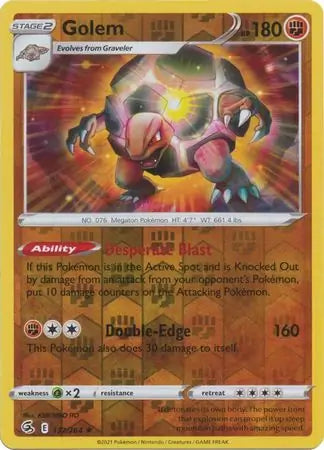 Golem 137/264 (SWSH08: Fusion Strike)  - Reverse Holofoil | Good Games Adelaide SA