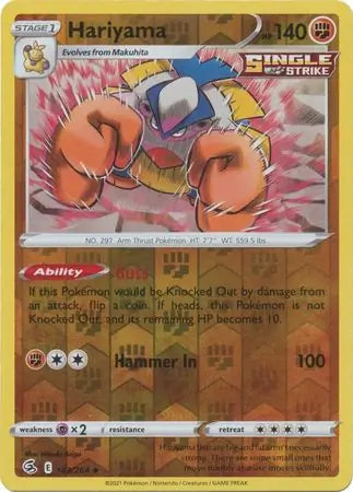 Hariyama 143/264 (SWSH08: Fusion Strike)  - Reverse Holofoil | Good Games Adelaide SA