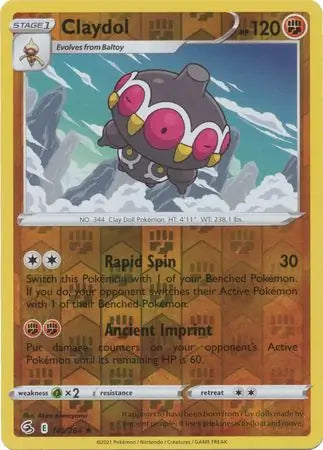 Claydol 145/264 (SWSH08: Fusion Strike)  - Reverse Holofoil | Good Games Adelaide SA