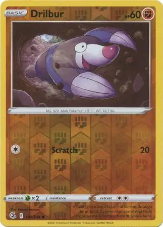Drilbur 147/264 (SWSH08: Fusion Strike)  - Reverse Holofoil | Good Games Adelaide SA