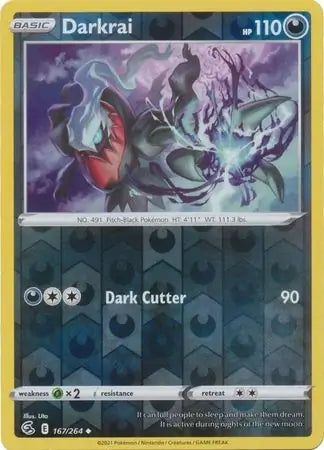 Darkrai 167/264 (SWSH08: Fusion Strike)  - Reverse Holofoil | Good Games Adelaide SA