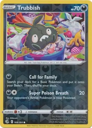 Trubbish 168/264 (SWSH08: Fusion Strike)  - Reverse Holofoil | Good Games Adelaide SA