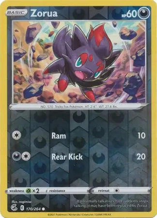 Zorua 170/264 (SWSH08: Fusion Strike)  - Reverse Holofoil | Good Games Adelaide SA