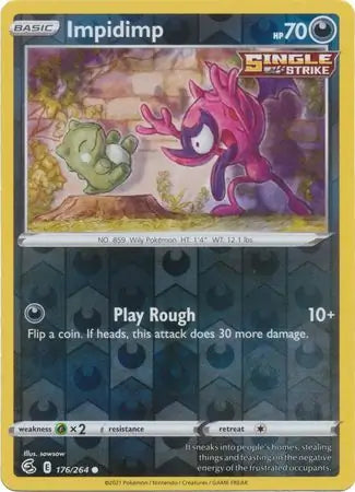 Impidimp 176/264 (SWSH08: Fusion Strike)  - Reverse Holofoil | Good Games Adelaide SA