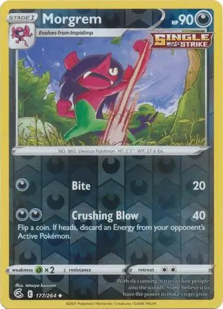 Morgrem 177/264 (SWSH08: Fusion Strike)  - Reverse Holofoil | Good Games Adelaide SA