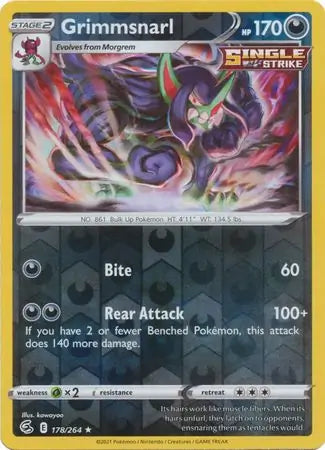 Grimmsnarl 178/264 (SWSH08: Fusion Strike)  - Reverse Holofoil | Good Games Adelaide SA