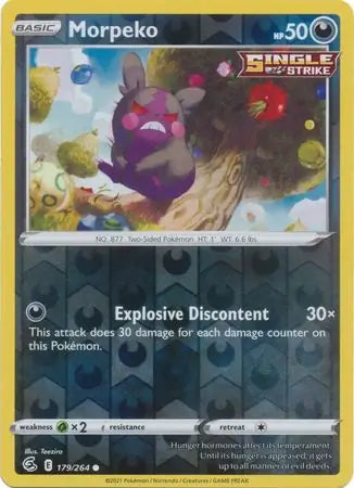 Morpeko 179/264 (SWSH08: Fusion Strike)  - Reverse Holofoil | Good Games Adelaide SA