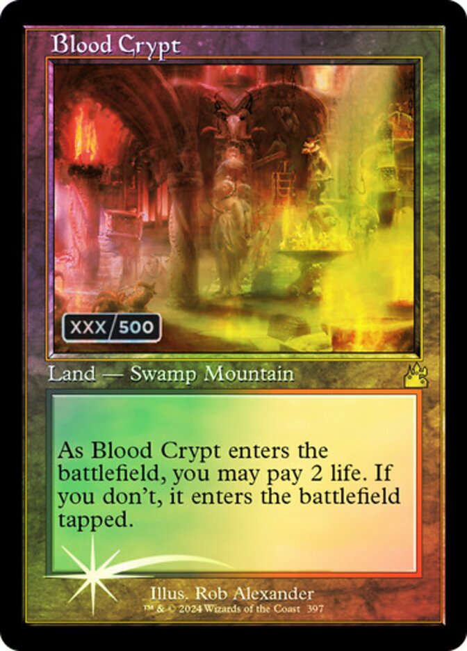 Blood Crypt Serialized 397 (Ravnica Remastered)  - Foil | Good Games Adelaide SA