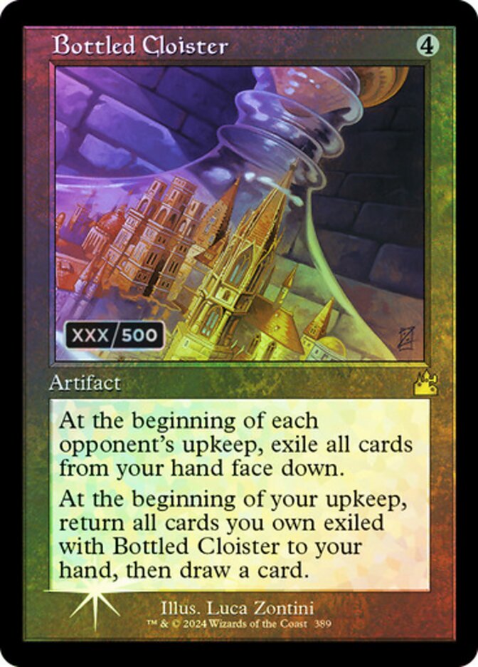 Bottled Cloister Serialized 389 (Ravnica Remastered)  - Foil | Good Games Adelaide SA