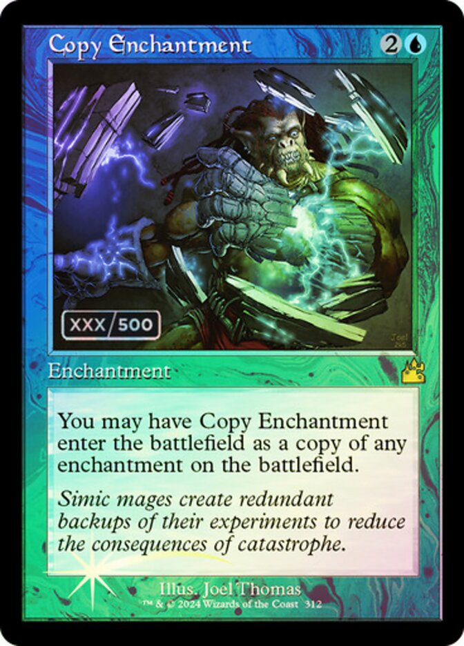 Copy Enchantment Serialized 312 (Ravnica Remastered)  - Foil | Good Games Adelaide SA