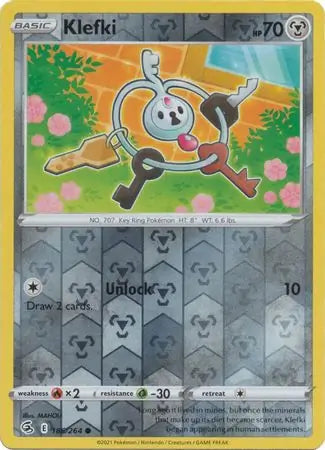 Klefki 186/264 (SWSH08: Fusion Strike)  - Reverse Holofoil | Good Games Adelaide SA