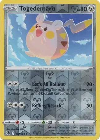Togedemaru 187/264 (SWSH08: Fusion Strike)  - Reverse Holofoil | Good Games Adelaide SA