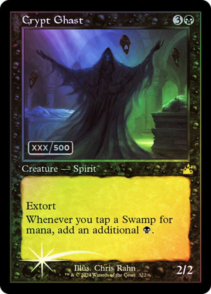 Crypt Ghast Serialized 322 (Ravnica Remastered)  - Foil | Good Games Adelaide SA