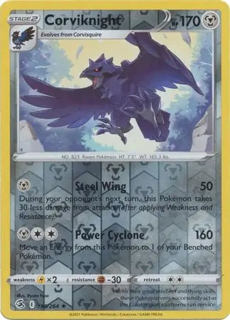 Corviknight 190/264 (SWSH08: Fusion Strike)  - Reverse Holofoil | Good Games Adelaide SA