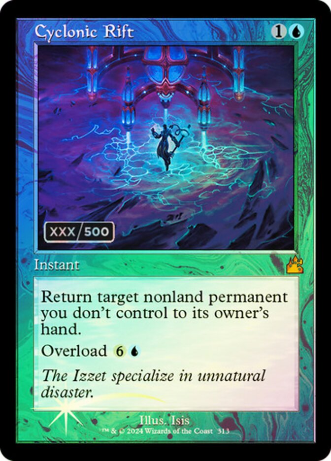 Cyclonic Rift Serialized 313 (Ravnica Remastered)  - Foil | Good Games Adelaide SA