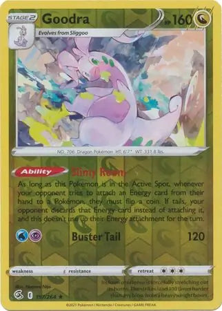 Goodra 197/264 (SWSH08: Fusion Strike)  - Reverse Holofoil | Good Games Adelaide SA