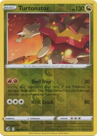 Turtonator 198/264 (SWSH08: Fusion Strike)  - Reverse Holofoil | Good Games Adelaide SA