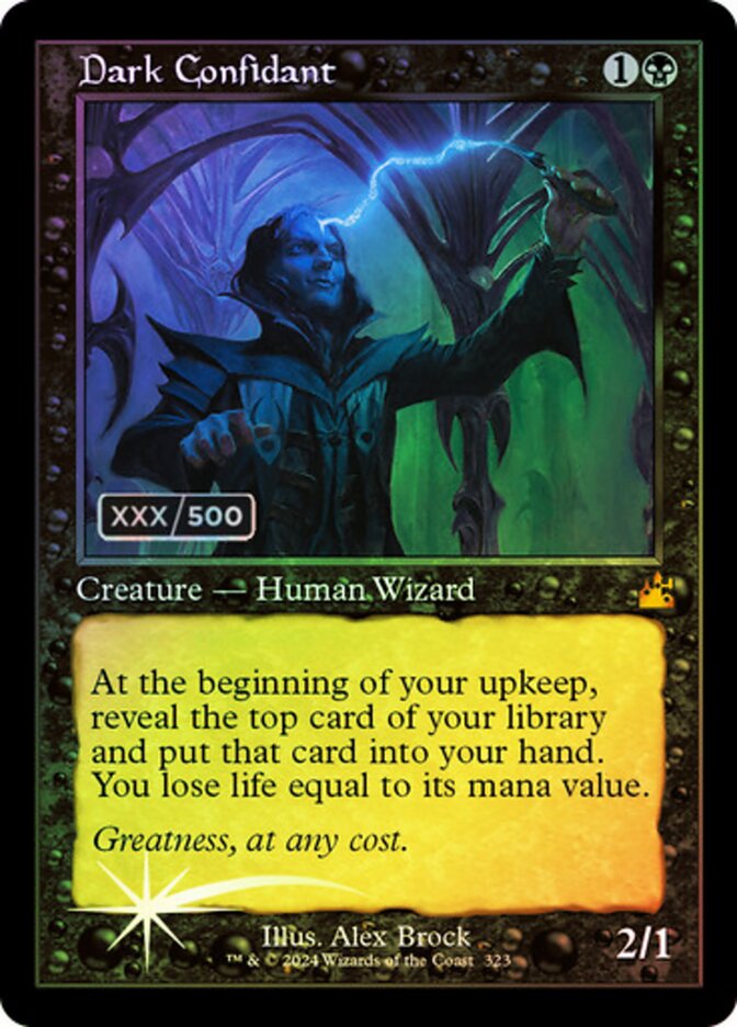 Dark Confidant Serialized 323 (Ravnica Remastered)  - Foil | Good Games Adelaide SA