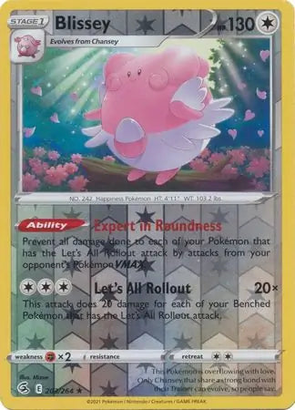 Blissey 203/264 (SWSH08: Fusion Strike)  - Reverse Holofoil | Good Games Adelaide SA