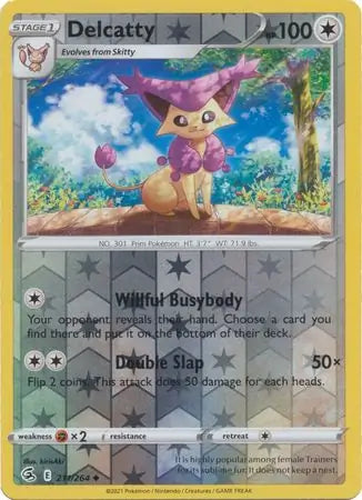 Delcatty 211/264 (SWSH08: Fusion Strike)  - Reverse Holofoil | Good Games Adelaide SA