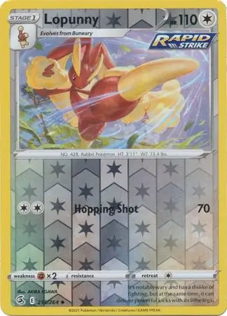 Lopunny 213/264 (SWSH08: Fusion Strike)  - Reverse Holofoil | Good Games Adelaide SA