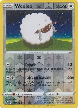Wooloo 221/264 (SWSH08: Fusion Strike)  - Reverse Holofoil | Good Games Adelaide SA