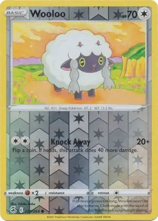 Wooloo 222/264 (SWSH08: Fusion Strike)  - Reverse Holofoil | Good Games Adelaide SA