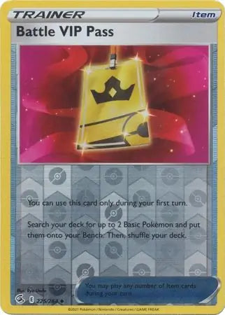 Battle VIP Pass 225/264 (SWSH08: Fusion Strike)  - Reverse Holofoil | Good Games Adelaide SA