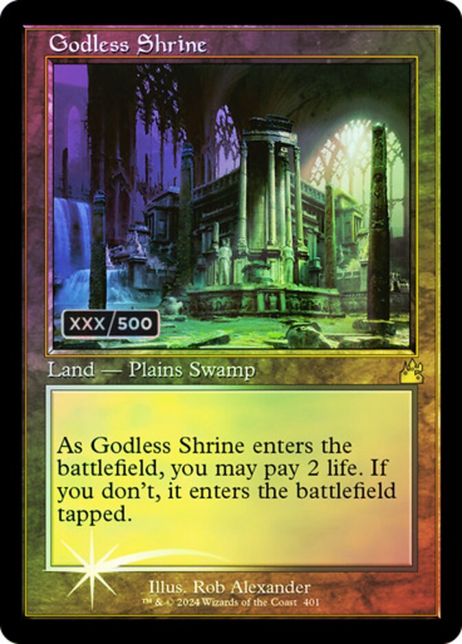 Godless Shrine Serialized 401 (Ravnica Remastered)  - Foil | Good Games Adelaide SA