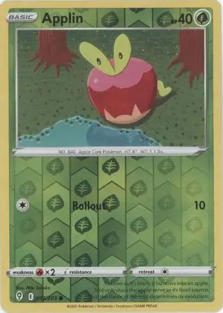Applin 017/203 (SWSH07: Evolving Skies)  - Reverse Holofoil | Good Games Adelaide SA