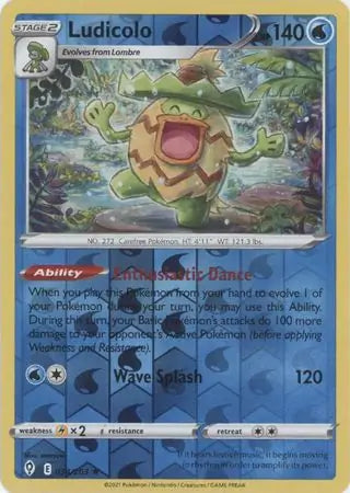 Ludicolo 034/203 (SWSH07: Evolving Skies)  - Reverse Holofoil | Good Games Adelaide SA